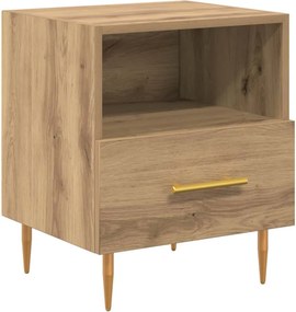 vidaXL Noptieră cu sertar Maro 40 x 35 x 47,5 cm Lemn compozit