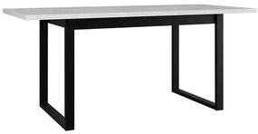 Masă sufragerie extensibilă Elarna 80 x 140 180 III (Stejar sonoma + Negru) (pentru 4-8 persoane). 1105374