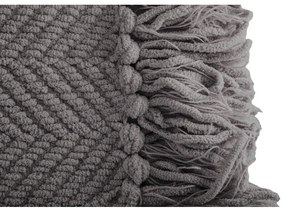 Pătură gri din janilie 130x170 cm Renee – Tiseco Home Studio