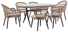Set mobilier de grădină Aliza (natural). 1080364