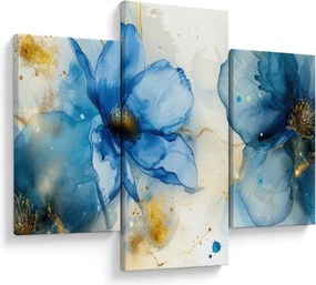 Tablou - Floral, pictură cu cerneală (90x60 cm)