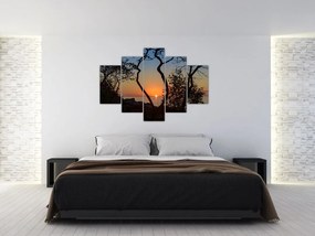 Tablou cu apus de soare (150x105 cm)