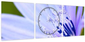 Tablou - Floare (cu ceas) (90x30 cm)