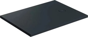 Cadita de dus compozit Omnires AquaRock M+ dreptunghiulara negru lava mat 80x120 cm