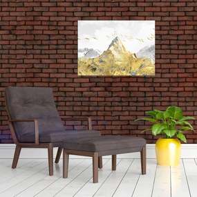 Tablou - Munte auriu (70x50 cm)