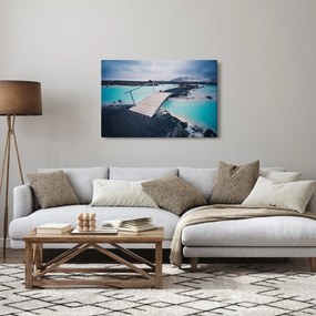 Tablou cu pod din lemn (90x60 cm)