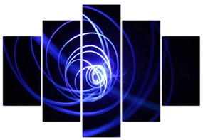 Tablou cu spirale albastre (150x105 cm)