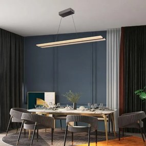 Lustră LED dimabilă pe cablu LED/40W/230V 3000-6500K crom + telecomandă