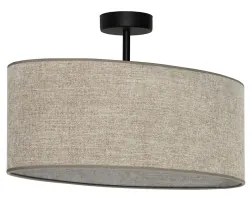 Lustră aplicată Duolla OVAL 1xE27/15W/230V maro