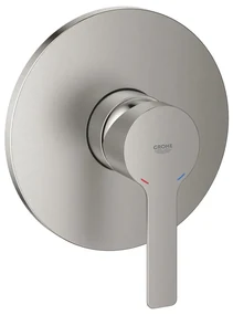 Baterie dus incastrata Grohe Lineare crom periat Supersteel fara corp ingropat