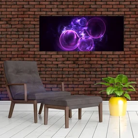 Tablou abstract cu bulbuci (120x50 cm)
