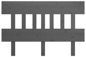 Tablie de pat, gri, 138,5x3x81 cm, lemn masiv de pin 1, Gri, 138.5 x 3 x 81 cm