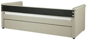 Pat extensibil 80 cm LISABON (cu somieră) (bej). 1022719