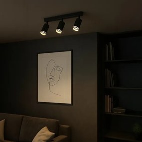 Spot PIPE 3xGU10/10W/230V negru