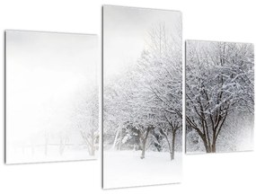 Tablou - Aleea de iarnă (90x60 cm)