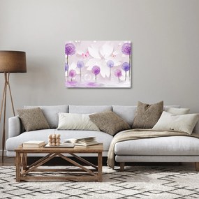Tablou pe sticlă - Pe râul florilor (70x50 cm)
