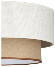 Pendul pe cablu NATIA 1xE27/60W/230V alb/maro