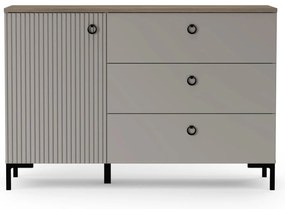 Comodă Demandaron 1 (taupe + stejar silverjack). 1116798