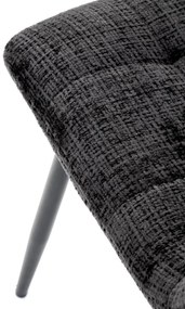 Scaun K547 stofa negru H87 cm