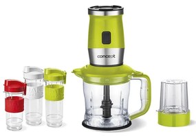 Blender multifuncțional Concept SM3393 Fresh&Nutri, 700 W + 2 x 570 ml + 400 ml, verde