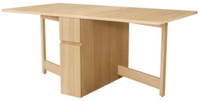 Masă extensibilă cu aspect de lemn de stejar Woodman Mel