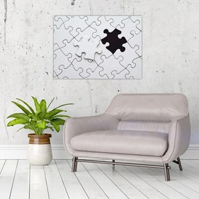 Tablou pe sticlă cu puzzle (70x50 cm)