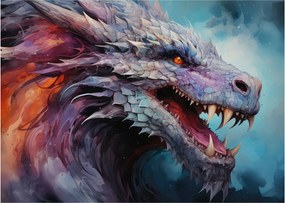 Tablou - Ilustrație a unui dragon (70x50 cm)