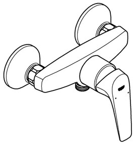 GROHE 23771000 - Baterie de duș START FLOW, crom lucios