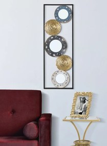 Panou decorativ multicolor din metal, 31x3x90 cm, Glory Mauro Ferretti
