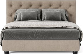 Pat tapițat New York cu saltea, 120/140/160/180 cm - 180x200