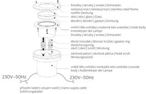 Corp de iluminat LED de exterior pentru căi de acces ROAD LED/0,5W/230V IP67 6000K