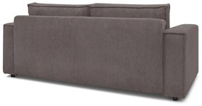 Canapea extensibilă din reiat Bobochic Paris Nihad, 245 cm, maro închis