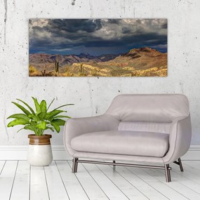 Tablou - cactușii în natură (120x50 cm), în 40 de alte dimensiuni noi