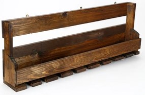 Etajeră de perete 28x102 cm maro molid