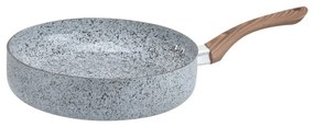 Tigaie adanca Oliver Voltz Siena OV51319J28D, 28 cm, Finisaj marmura, Inductie, Gri