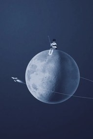 Ilustrație Moon boy, Maarten Lon