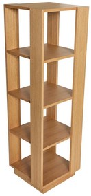 Bibliotecă în culoare naturală cu aspect de lemn de stejar 45x140x45 cm Merge – Hübsch