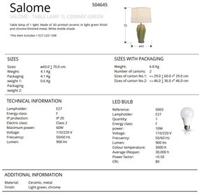 Lampa de masa din ceramica imprimata 3D Salome
