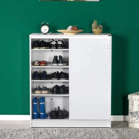 Comoda Multifunctionala Adore Diamond, 2 usi glisante, 5 rafturi,  91 x 105 x 37 cm
