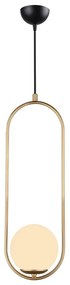 Lustră Squid Lighting Arch, înălțime 146 cm, auriu