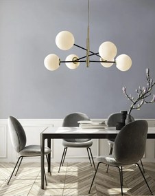 Lustra suspendata design modern OVIEDO 6 BK/BK