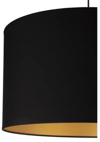 Lustră pe cablu Duolla ROLLER 1xE27/40W/230V d. 45 cm negru