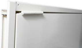 Usa metalica dubla blat 40 mm din otel multifunctionala pentru boxa RAL 9003 1400(700+700), 2050