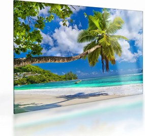 Tablou pe sticlă - Seychelles (70x50 cm)
