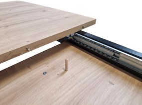 Masă de sufragerie Schultz (Stejar artisan + negru) (pentru 4-8 persoane). 1082838