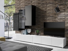 Mobilier living Calabria C17 (Negru + Alb) (fără iluminat). 1051664