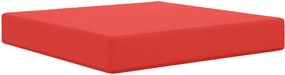 vidaXL Perna pentru canapea de exterior Roșu 60 x 60 x 8 cm Poliester