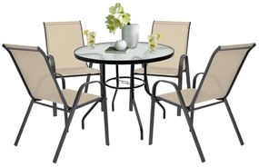 Set mobilier de grădină Tanger 4+1 bej