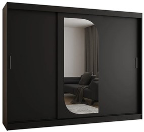 Dulap de haine 250 cm Lulu (Negru). 1125987
