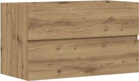 vidaXL Dulap de chiuvetă stejar artizanal 90x38,5x45 cm lemn prelucrat